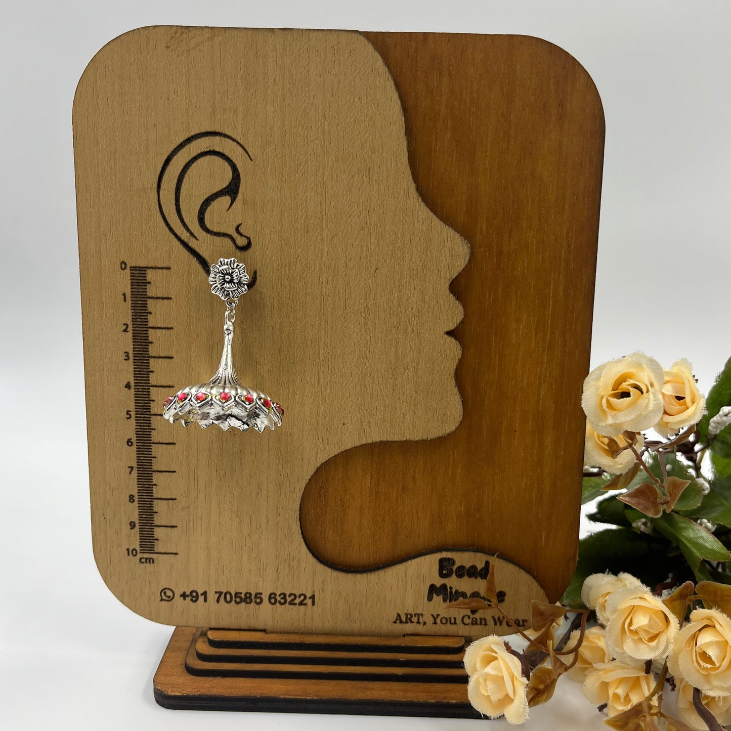 Aurelia Emerald Jhumka Earrings