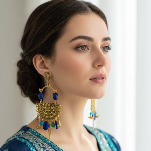 Rhythm Chandbali Earrings